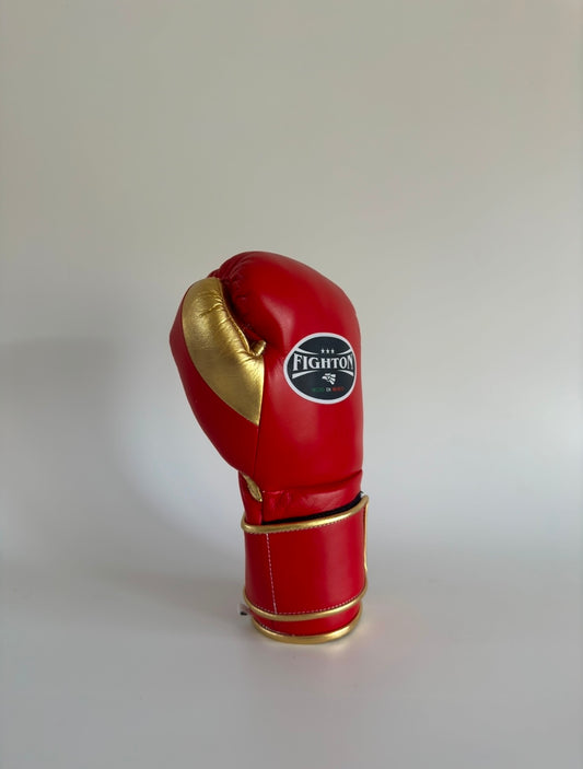 12oz Red/Gold Velcro El Rey 2.0 Training Gloves