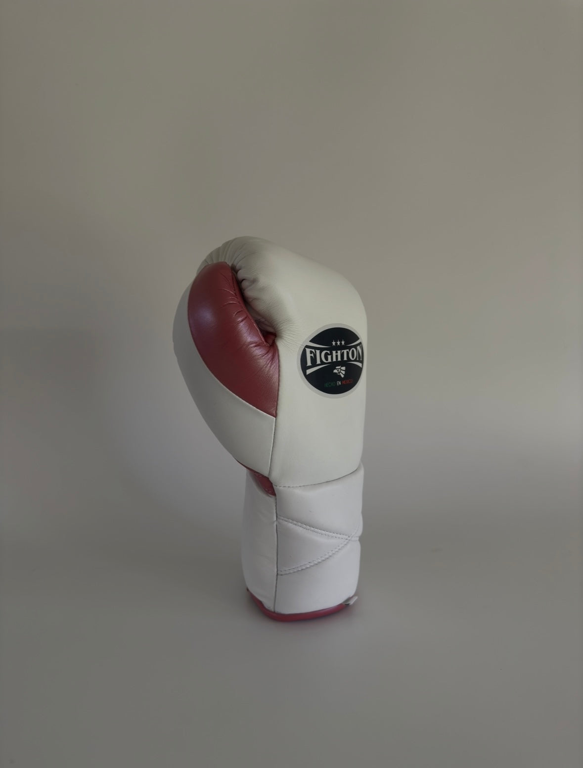 14oz White/Pink Lace Up El Rey 2.0 Training Gloves