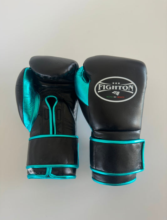 12oz Black/Blue Velcro El Rey 2.0 Training Gloves
