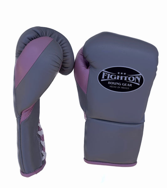 Grey/Pink 10oz Fight Gloves