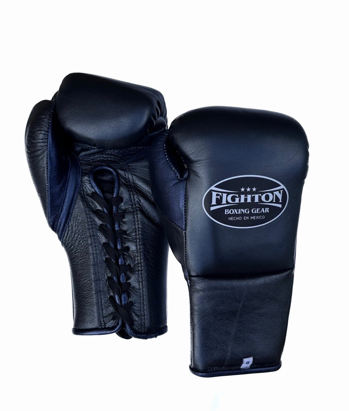 Metallic Black/Metallic Navy  8oz Fight Gloves